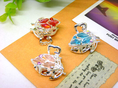 小号韩国镶水钻头饰小发夹发饰刘海发夹发卡顶夹边夹盘头抓夹发抓 -10号C4-3-3