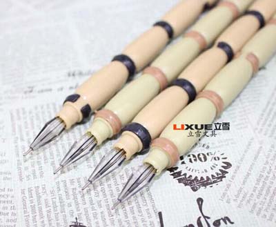 创意文具 田园莲藕造型钻石头 黑色中性笔0.38mm 水性笔学习用品
