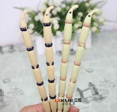创意文具 田园莲藕造型钻石头 黑色中性笔0.38mm 水性笔学习用品