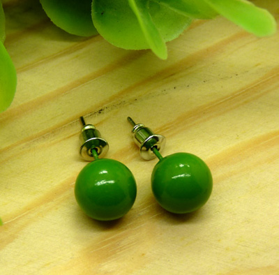 1号日韩多彩百搭可爱七彩糖果色耳环 QQ球球耳钉 耳饰B4-1-5