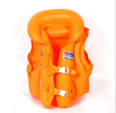 小号游泳辅助用品套装 儿童充气游泳衣套装 充气助游衣 救生衣