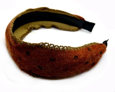 韩版热销 防滑气质头箍 布艺绒布百搭 宽边发箍斑点发饰