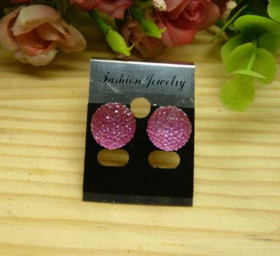 爆款新款10mm耳钉欧美流行百搭防过敏糖果色耳环C6-2-3