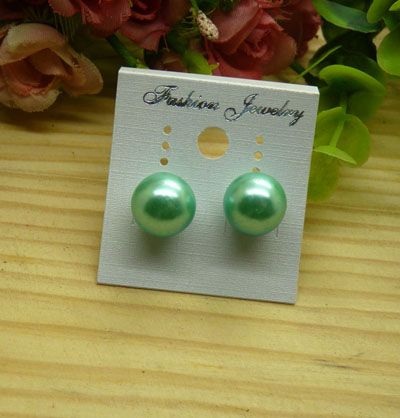 爆款新款10mm耳钉欧美流行百搭防过敏糖果色耳环C6-2-3