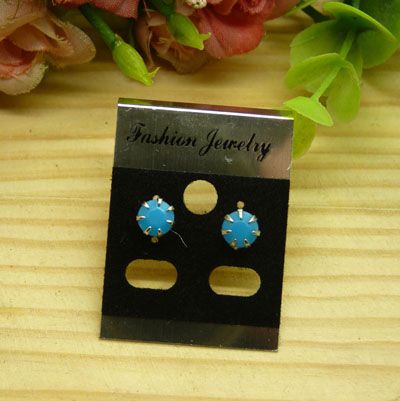 爆款新款6mm耳钉欧美流行百搭防过敏糖果色耳环C6-2-3