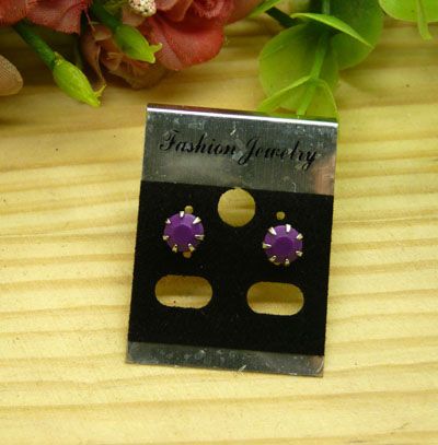 爆款新款6mm耳钉欧美流行百搭防过敏糖果色耳环C6-2-3