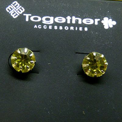 爆款新款大号8mm水钻耳钉欧美流行百搭防过敏耳环C6-2-3