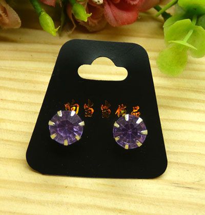 爆款新款大号8mm水钻耳钉欧美流行百搭防过敏耳环C6-2-3