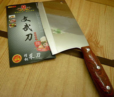 厂家直销不锈钢菜刀 披刀家用切菜刀切片厨房刀刀具（文武刀801）A12-1-2