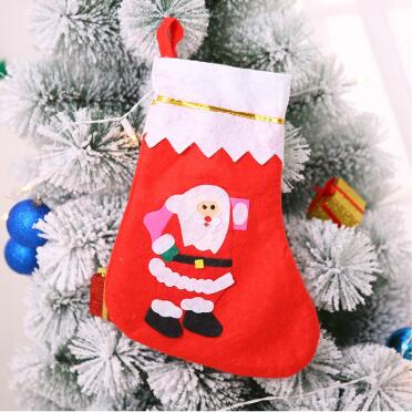 圣诞节必备喜庆用品-圣诞大号卡通贴花袜