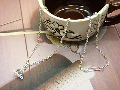 单钻项链 韩国精致进口锆石锁骨链女银饰 时尚配饰C5-2-3