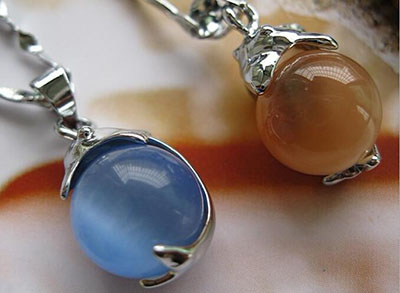 项饰 猫眼石吊坠 大海豚之恋保色玉石批发 糖果色猫眼石 韩版韩式B4-1-3