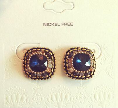 百搭耳钉女生日韩国简约气质甜美学生防过敏耳环幸运耳饰(B8-3-2)