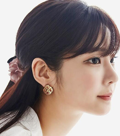 百搭耳钉女生日韩国简约气质甜美学生防过敏耳环幸运耳饰(B8-3-2)