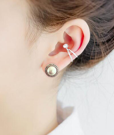 百搭耳钉女生日韩国简约气质甜美学生防过敏耳环幸运耳饰(B8-3-2)