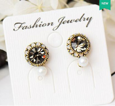 百搭耳钉女生日韩国简约气质甜美学生防过敏耳环幸运耳饰(B8-3-2)