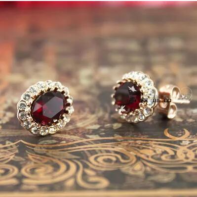 百搭耳钉女生日韩国简约气质甜美学生防过敏耳环幸运耳饰(B8-3-2)