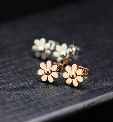 百搭耳钉女生日韩国简约气质甜美学生防过敏耳环幸运耳饰(B8-3-2)