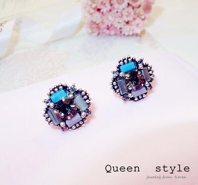 百搭耳钉女生日韩国简约气质甜美学生防过敏耳环幸运耳饰(B8-3-2)