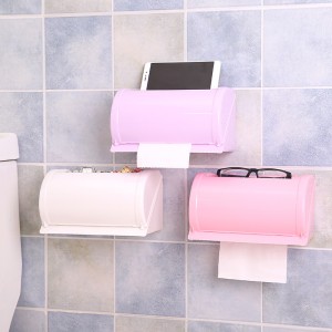 环保PP材质多功能防水浴室卫生间纸巾盒