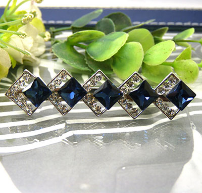 新款发夹 韩版百搭锆石精致可爱小压夹边夹 发饰品B9-1-2