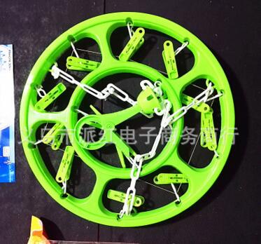 8013塑料圆衣架13头 家用多功能晒架 内衣袜子晾晒架批发八B7-4-2