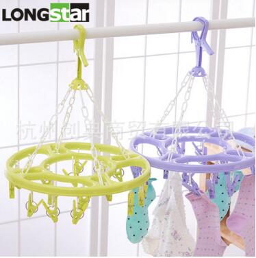 8018多用衣架 批发17夹衣架功能款式多样衣架A15-1-4B5-3-3