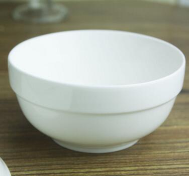 （白4.5护）陶瓷碗批发 厂家直销纯白餐饮米饭碗 汤碗小吃碗（无售后，破损自理）