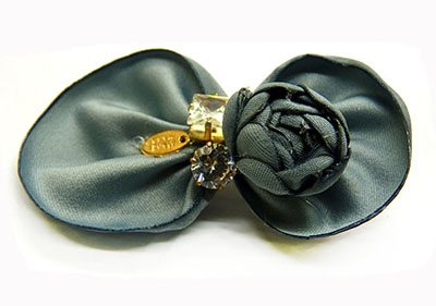 新款发饰欧根纱糖果色花朵珍珠边夹压夹简约唯美刘海夹头饰发饰B6-2-4