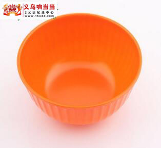 彩色001直线碗厂家直销二元店批发 日用百货 塑料碗 儿童餐具E2-2-2