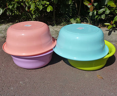 6083家用浴室塑料收纳圆形洗脸盆洗衣加厚塑料八B31-3-1