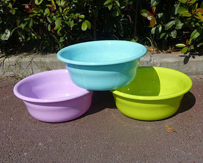 6083家用浴室塑料收纳圆形洗脸盆洗衣加厚塑料八B31-3-1