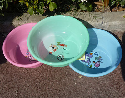 42-2家用塑料盆洗衣洗脸盆多用途加厚盆/北1