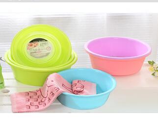 6091新款糖果色直深盆塑料脸盆/加厚洗脸盆批发八B30-1-1