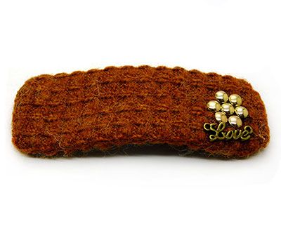 新款精美毛线金属造型头饰BB夹发圈（梅花款）C6-3-1