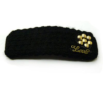 新款精美毛线金属造型头饰BB夹发圈（梅花款）C6-3-1