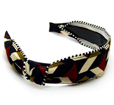 韩国斜纹打结发箍 百搭几何头箍交叉发带C4-3-5