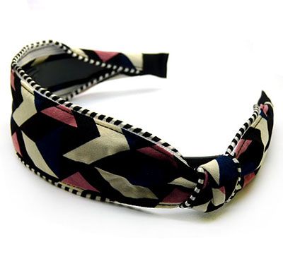 韩国斜纹打结发箍 百搭几何头箍交叉发带C4-3-5