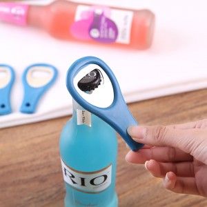 简约塑料柄不锈钢开瓶器--混装