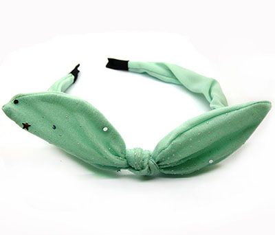 钢卡亮片大蝴蝶结兔耳朵发箍发卡发箍头饰	C3-3-1