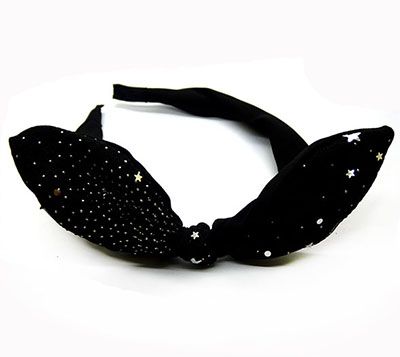 钢卡亮片大蝴蝶结兔耳朵发箍发卡发箍头饰	C3-3-1