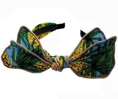 韩版雪纺小清新发箍 女时尚兔耳朵头箍拼色发饰C1-5-3