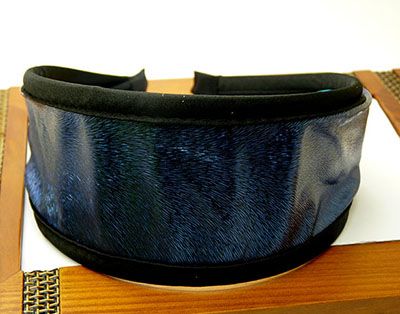 韩国新款简约复古PU中间折叠发箍韩版宽边甜美头箍发饰 c3-3-5