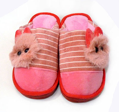 居家毛绒兔卡通棉鞋 秋冬季 保室内韩版可爱棉拖鞋