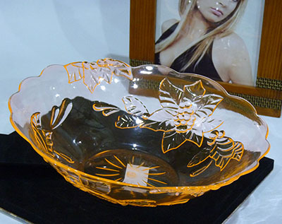 129意圆形花形透明塑料水果盘 瓜子水果盘批发八B42-2-1