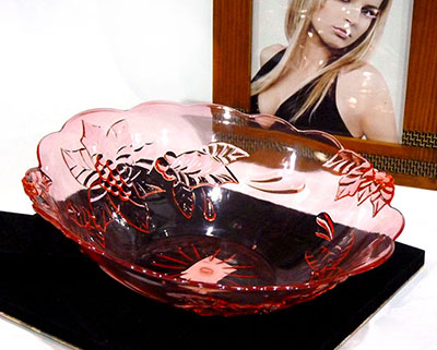 129意圆形花形透明塑料水果盘 瓜子水果盘批发八B42-2-1