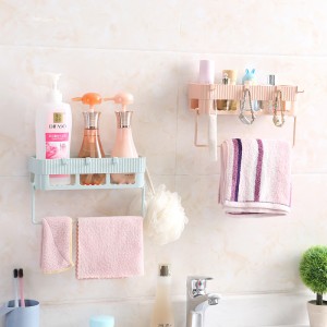 日式家居 新款浴室置物毛巾组合架