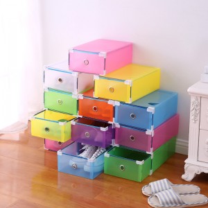 厚度80丝炫彩金属包边鞋盒 （混色）100/箱六B27-4-3