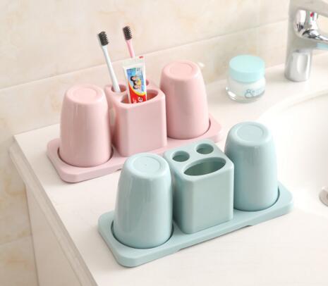 简约时尚日式双杯牙刷架套装（北欧色）48/箱