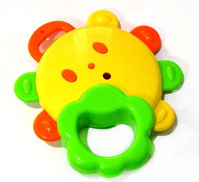3C认证环保材质儿童抓握玩具太阳花摇铃E11-3-1